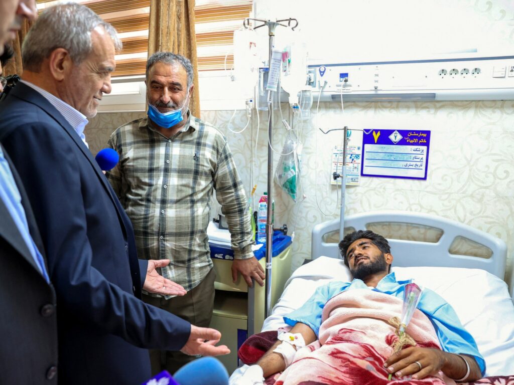 Iran’s President Pezeshkian visits injured, web site of lethal port explosion | News | USAEMALL.com