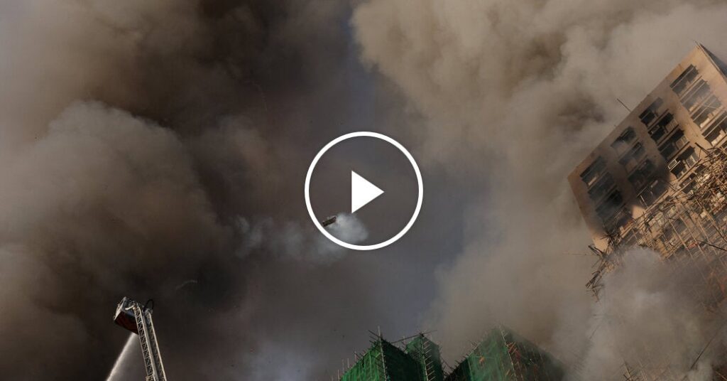 Fire Engulfs High-Rise Buildings in Hong Kong | USAEMALL.com
