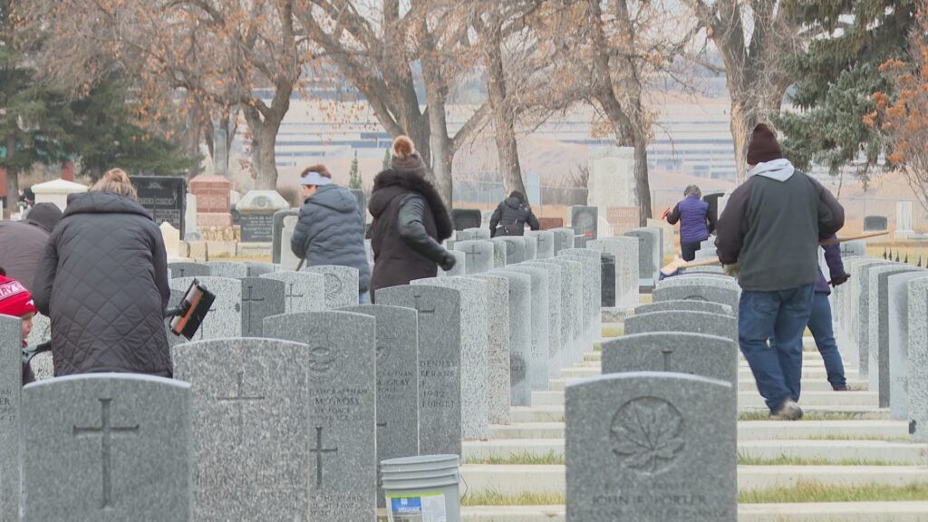 Volunteers clear each veteran headstone at Lethbridge cemetery by hand | USAEMALL.com