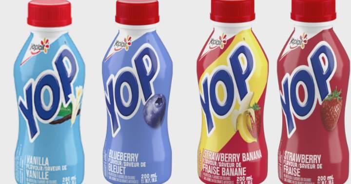 Some Yoplait YOP drinkable yogurt recalled in Canada because of plastic items – National | USAEMALL.com