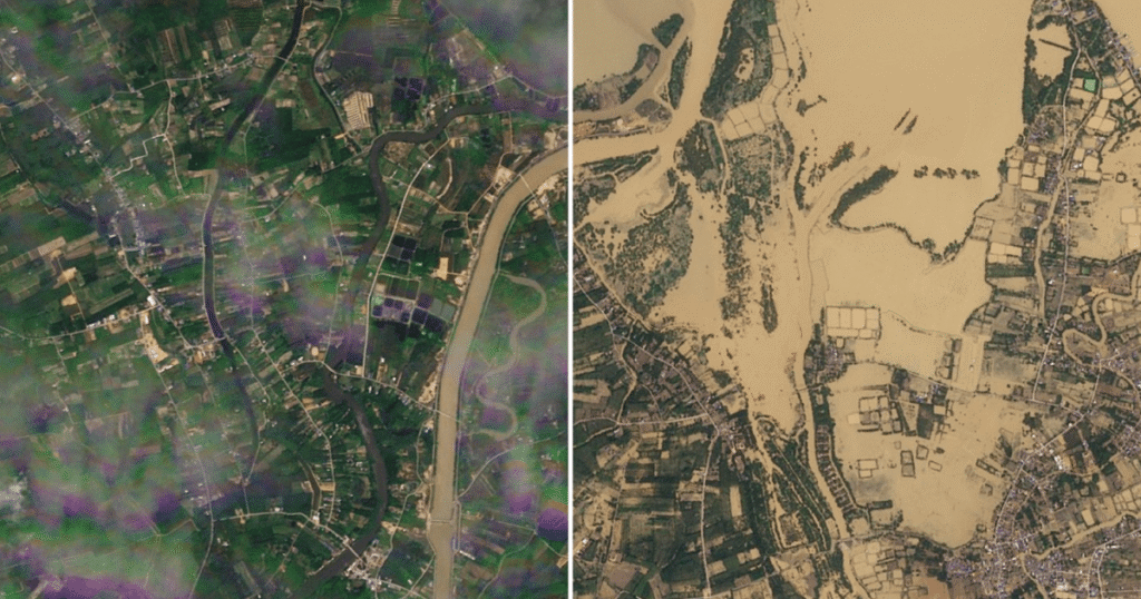 Satellite pictures present the dimensions of destruction from Asia floods | Floods News | USAEMALL.com