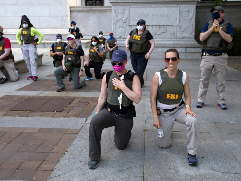 FBI brokers allege wrongful termination for kneeling throughout US protest | Donald Trump News | USAEMALL.com