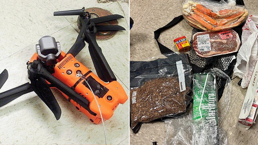 Drone drop of steak, crab legs, seasoning intercepted at South Carolina jail | USAEMALL.com
