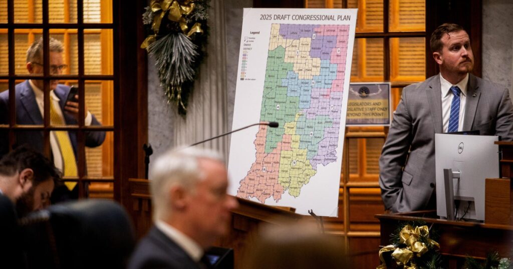 Indiana Senate to vote Thursday on 9-0 Republican congressional map, however its passage is unsure | USAEMALL.com