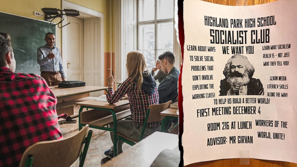 New Jersey highschool promotes socialist membership with Karl Marx flyer | USAEMALL.com