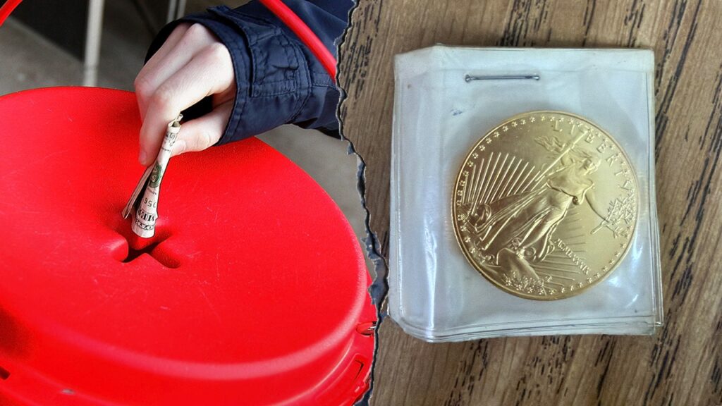 Vermont Salvation Army finds gold coin value hundreds in donation bucket | USAEMALL.com
