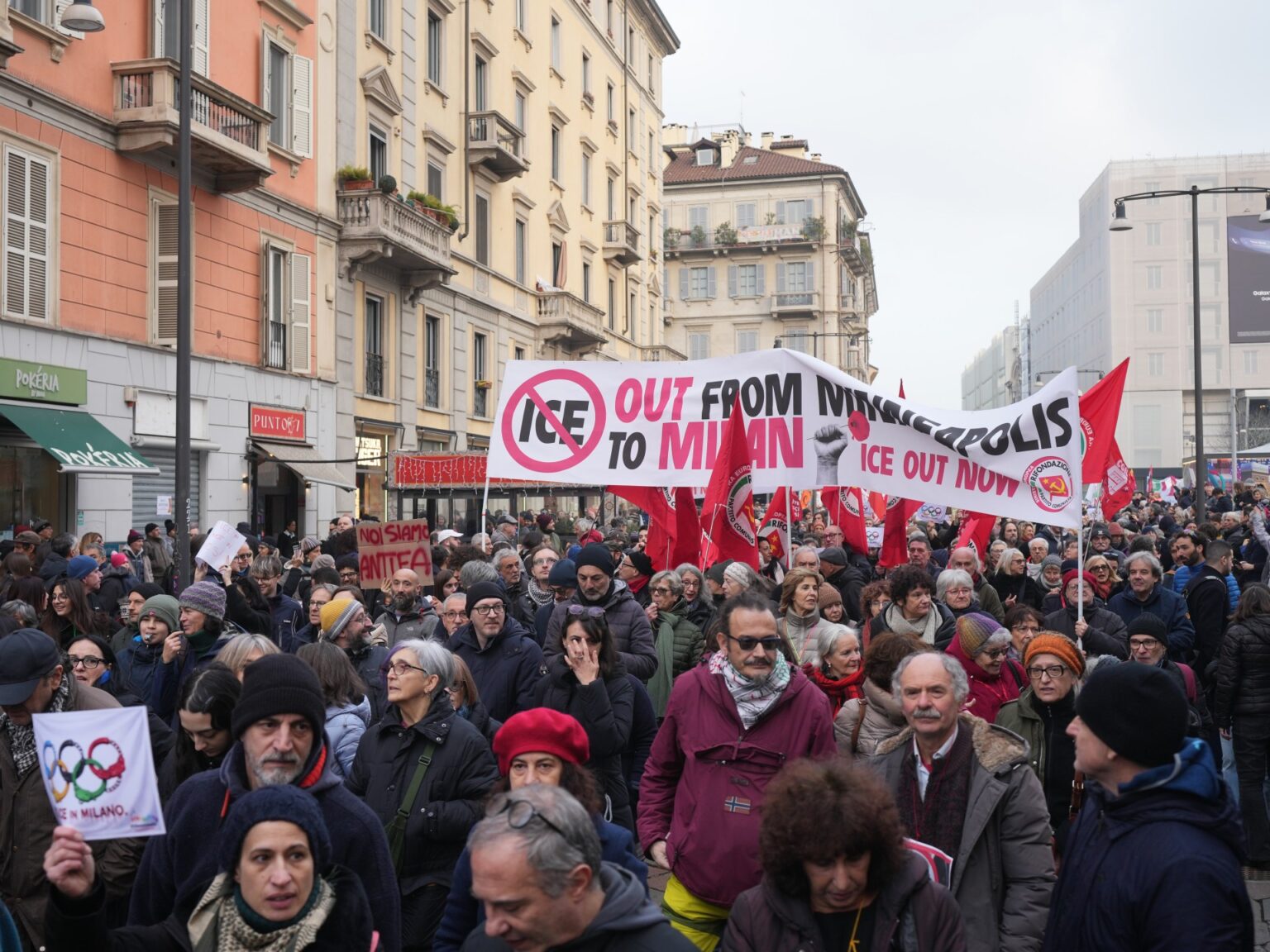 Milan protests decry ‘creeping fascism’ of ICE position at Winter Olympics | Winter Olympics News | USAEMALL.com