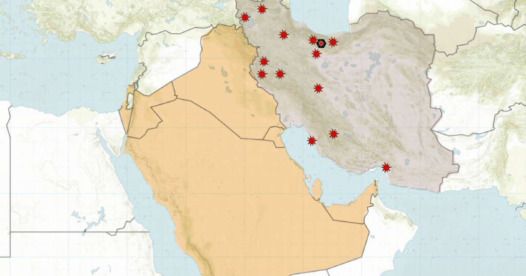 Mapping US and Israeli assaults on Iran and Tehran’s retaliatory strikes | Israel-Iran battle News | USAEMALL.com