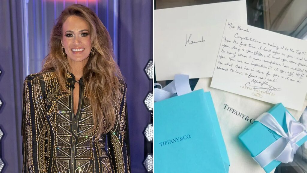 Carrie Underwood presents ‘American Idol’ contestant Tiffany jewellery | UNW
